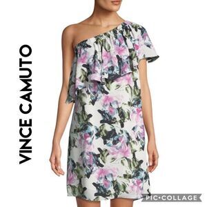 🔥Vince Camuto Glacier Floral Ruffled Dress New#2